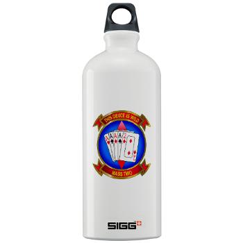MASS2 - M01 - 03 - Marine Air Support Squadron 2 Sigg Water Bottle 1.0L