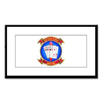 MASS2 - M01 - 02 - Marine Air Support Squadron 2 Small Framed Print
