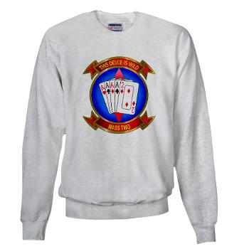 MASS2 - A01 - 03 - Marine Air Support Squadron 2 Sweatshirt - Click Image to Close