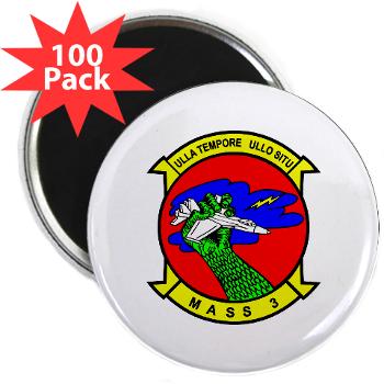 MASS3 - M01 - 01 - Marine Air Support Squadron 3 - 2.25" Magnet (100 pack) - Click Image to Close