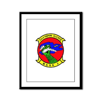 MASS3 - M01 - 02 - Marine Air Support Squadron 3 - Framed Panel Print