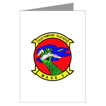 MASS3 - M01 - 02 - Marine Air Support Squadron 3 - Greeting Cards (Pk of 10)