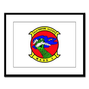 MASS3 - M01 - 02 - Marine Air Support Squadron 3 - Large Framed Print