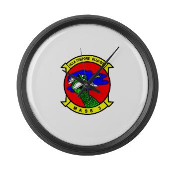 MASS3 - M01 - 03 - Marine Air Support Squadron 3 - Large Wall Clock - Click Image to Close