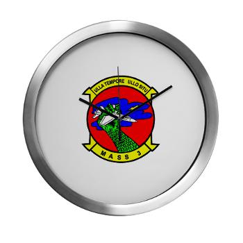 MASS3 - M01 - 03 - Marine Air Support Squadron 3 - Modern Wall Clock