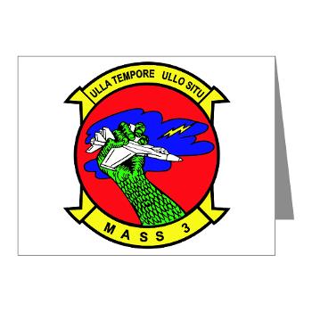 MASS3 - M01 - 02 - Marine Air Support Squadron 3 - Note Cards (Pk of 20) - Click Image to Close