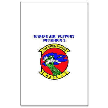 MASS3 - M01 - 02 - Marine Air Support Squadron 3 with Text - Mini Poster Print - Click Image to Close