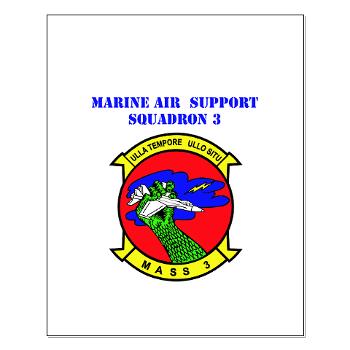 MASS3 - M01 - 02 - Marine Air Support Squadron 3 with Text - Small Poster - Click Image to Close