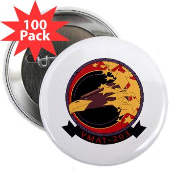 MATS203 - M01 - 01 - Marine Attack Training Squadron 203 (VMAT-203) - 2.25" Button (100 pack) - Click Image to Close