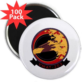 MATS203 - M01 - 01 - Marine Attack Training Squadron 203 (VMAT-203) - 2.25" Magnet (100 pack) - Click Image to Close