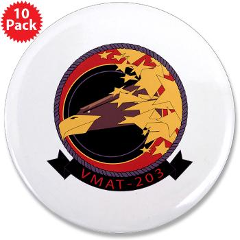 MATS203 - M01 - 01 - Marine Attack Training Squadron 203 (VMAT-203) - 3.5" Button (10 pack)