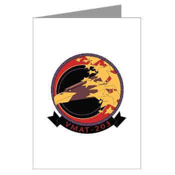 MATS203 - M01 - 02 - Marine Attack Training Squadron 203 (VMAT-203) - Greeting Cards (Pk of 20)