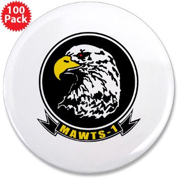 MAWATS1 - M01 - 01 - Marine Aviation Weapons and Tactics Squadron-1 - 3.5" Button (100 pack)