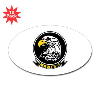 MAWATS1 - M01 - 01 - Marine Aviation Weapons and Tactics Squadron-1 - Sticker (Oval 10 pk) - Click Image to Close
