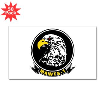 MAWATS1 - M01 - 01 - Marine Aviation Weapons and Tactics Squadron-1 - Sticker (Rectangle 50 pk) - Click Image to Close