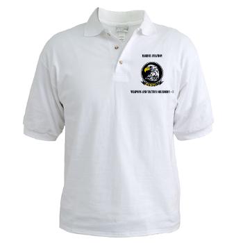 MAWATS1 - A01 - 04 - Marine Aviation Weapons and Tactics Squadron-1 with Text - Golf Shirt - Click Image to Close