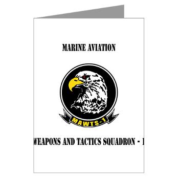 MAWATS1 - M01 - 02 - Marine Aviation Weapons and Tactics Squadron-1 with Text - Greeting Cards (Pk of 10)