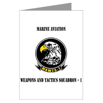 MAWATS1 - M01 - 02 - Marine Aviation Weapons and Tactics Squadron-1 with Text - Greeting Cards (Pk of 20) - Click Image to Close