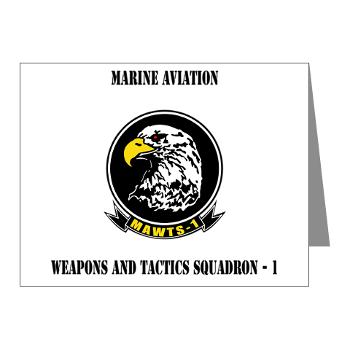 MAWATS1 - M01 - 02 - Marine Aviation Weapons and Tactics Squadron-1 with Text - Note Cards (Pk of 20)