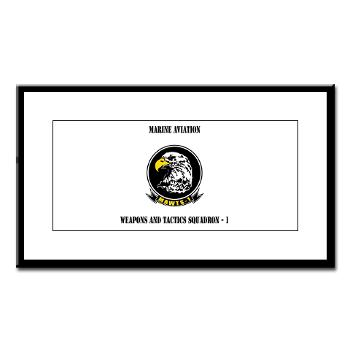 MAWATS1 - M01 - 02 - Marine Aviation Weapons and Tactics Squadron-1 with Text - Small Framed Print