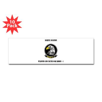 MAWATS1 - M01 - 01 - Marine Aviation Weapons and Tactics Squadron-1 with Text - Sticker (Bumper 10 pk) - Click Image to Close
