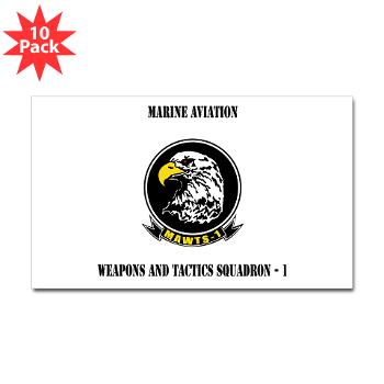 MAWATS1 - M01 - 01 - Marine Aviation Weapons and Tactics Squadron-1 with Text - Sticker (Rectangle 10 pk) - Click Image to Close