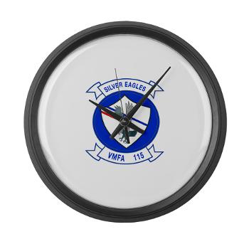 MAWFAS115 - M01 - 03 - Marine Fighter Attack Squadron 115 (VMFA-115) - Large Wall Clock - Click Image to Close
