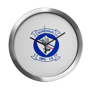 MAWFAS115 - M01 - 03 - Marine Fighter Attack Squadron 115 (VMFA-115) - Modern Wall Clock