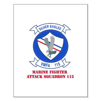 MAWFAS115 - M01 - 02 - Marine Fighter Attack Squadron 115 (VMFA-115) with Text - Small Poster - Click Image to Close