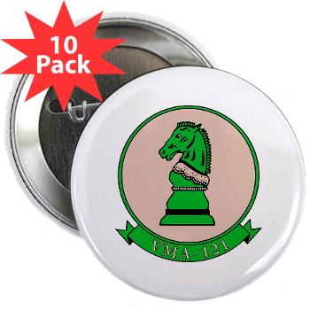 MAWFAS121 - M01 - 01 - Marine All Wx F/A Squadron 121 (FA/18D) 2.25" Button (10 pack)