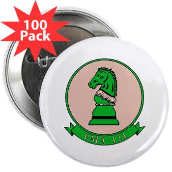 MAWFAS121 - M01 - 01 - Marine All Wx F/A Squadron 121 (FA/18D) 2.25" Button (100 pack) - Click Image to Close