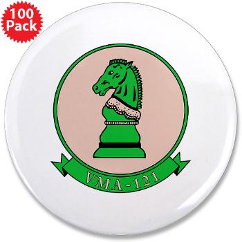 MAWFAS121 - M01 - 01 - Marine All Wx F/A Squadron 121 (FA/18D) 3.5" Button (100 pack) - Click Image to Close