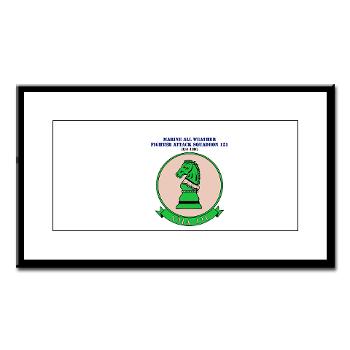 MAWFAS121 - M01 - 02 - Marine All Wx F/A Squadron 121 (FA/18D) with Text Small Framed Print - Click Image to Close
