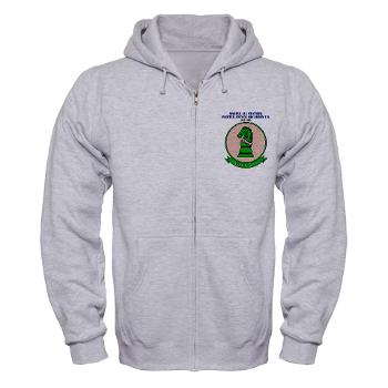 MAWFAS121 - A01 - 03 - Marine All Wx F/A Squadron 121 (FA/18D) with Text Zip Hoodie