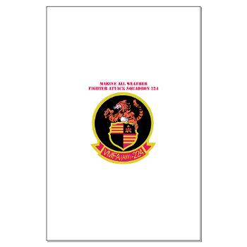 MAWFAS224 - M01 - 02 - Marine All Weather Fighter Attack Squadron 224 (VMFA(AW)-224) with Text - Large Poster