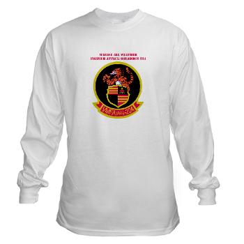 MAWFAS224 - A01 - 03 - Marine All Weather Fighter Attack Squadron 224 (VMFA(AW)-224) with Text - Long Sleeve T-Shirt