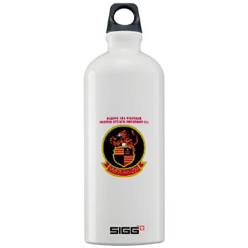 MAWFAS224 - M01 - 03 - Marine All Weather Fighter Attack Squadron 224 (VMFA(AW)-224) with Text - Sigg Water Bottle 1.0L