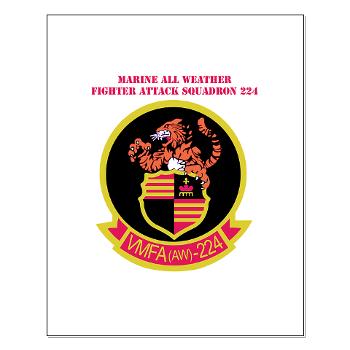 MAWFAS224 - M01 - 02 - Marine All Weather Fighter Attack Squadron 224 (VMFA(AW)-224) with Text - Small Poster - Click Image to Close
