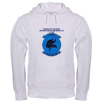 MAWFAS225 - A01 - 01 - USMC - Marine All Wx F/A Squadron 225 (FA/18D)with Text - Hooded Sweatshirt - Click Image to Close