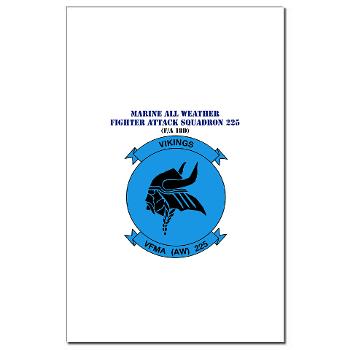 MAWFAS225 - A01 - 01 - USMC - Marine All Wx F/A Squadron 225 (FA/18D)with Text - Mini Poster Print
