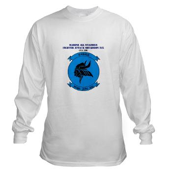 MAWFAS225 - A01 - 01 - USMC - Marine All Wx F/A Squadron 225 (FA/18D)with Text - Long Sleeve T-Shirt