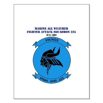 MAWFAS225 - A01 - 01 - USMC - Marine All Wx F/A Squadron 225 (FA/18D)with Text - Small Poster