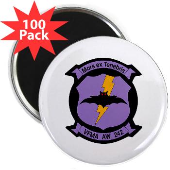 MAWFAS242 - M01 - 01 - Marine All- Weather Fighter Attack Squadron 242 2.25" Magnet (100 pack) - Click Image to Close