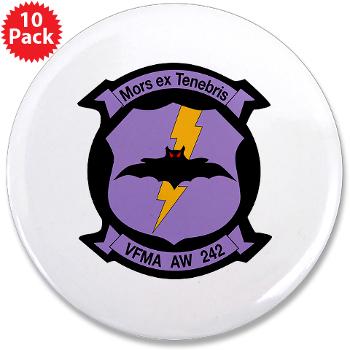 MAWFAS242 - M01 - 01 - Marine All- Weather Fighter Attack Squadron 242 3.5" Button (10 pack)
