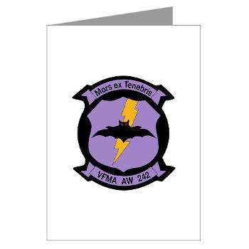 MAWFAS242 - M01 - 02 - Marine All- Weather Fighter Attack Squadron 242 Greeting Cards (Pk of 10) - Click Image to Close