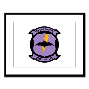 MAWFAS242 - M01 - 02 - Marine All- Weather Fighter Attack Squadron 242 Large Framed Print