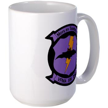 MAWFAS242 - M01 - 03 - Marine All- Weather Fighter Attack Squadron 242 Large Mug - Click Image to Close
