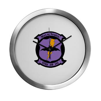 MAWFAS242 - M01 - 03 - Marine All- Weather Fighter Attack Squadron 242 Modern Wall Clock - Click Image to Close