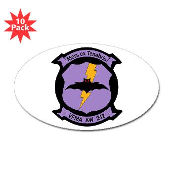 MAWFAS242 - M01 - 01 - Marine All- Weather Fighter Attack Squadron 242 (Oval 10 pk) - Click Image to Close