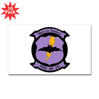 MAWFAS242 - M01 - 01 - Marine All- Weather Fighter Attack Squadron 242 (Rectangle 10 pk) - Click Image to Close